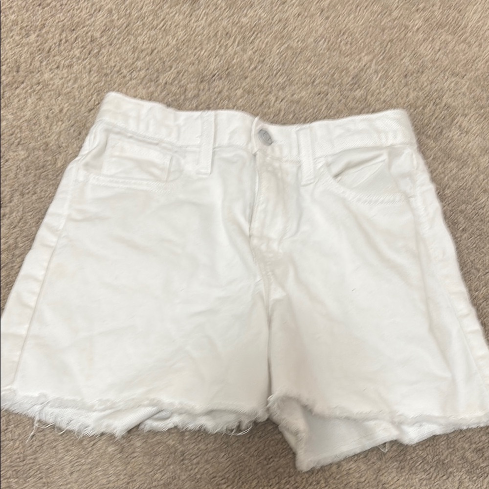 girls white shorts